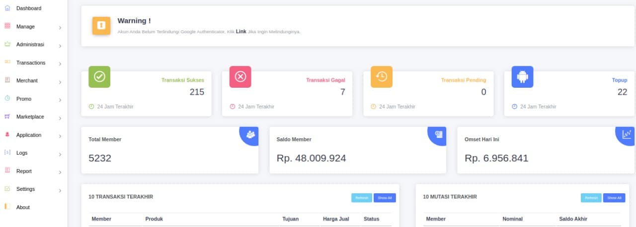 Fitur menu Custom Vip+